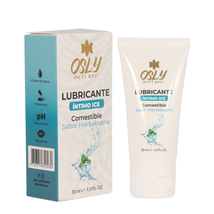 Lubricante Sensación Ice - Sabor Hierbabuena